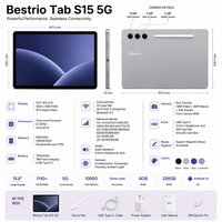 Tablette Tab S15 Ultra 5G — 10.1" IPS, 8 Go / 512 Go, Dual SIM