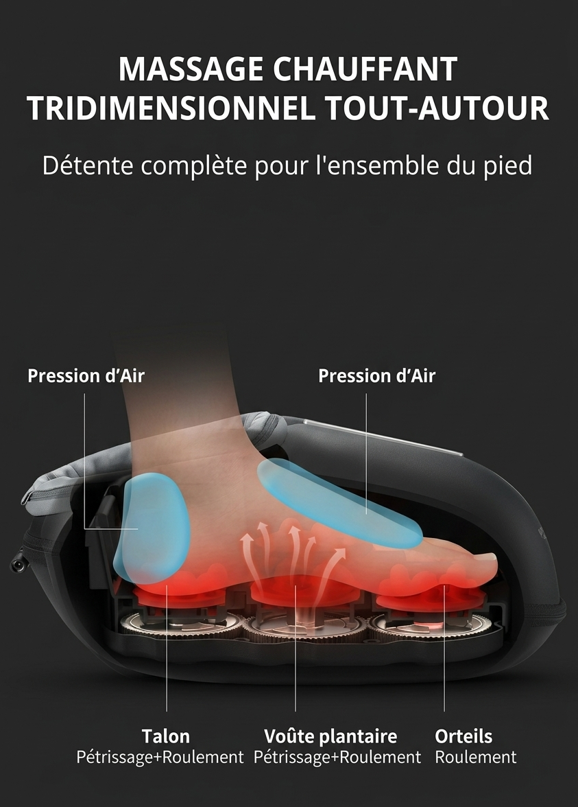 Masseur de Pieds à Pression d’Air